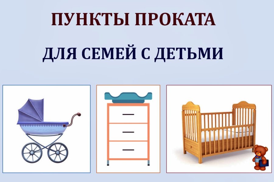 Пункт проката предметов первой необходимости для новорожденных