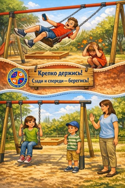 Качели — это радость, но только если помнить простые правила